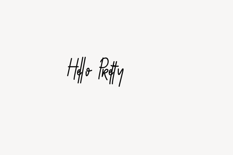 Hello Pretty font download