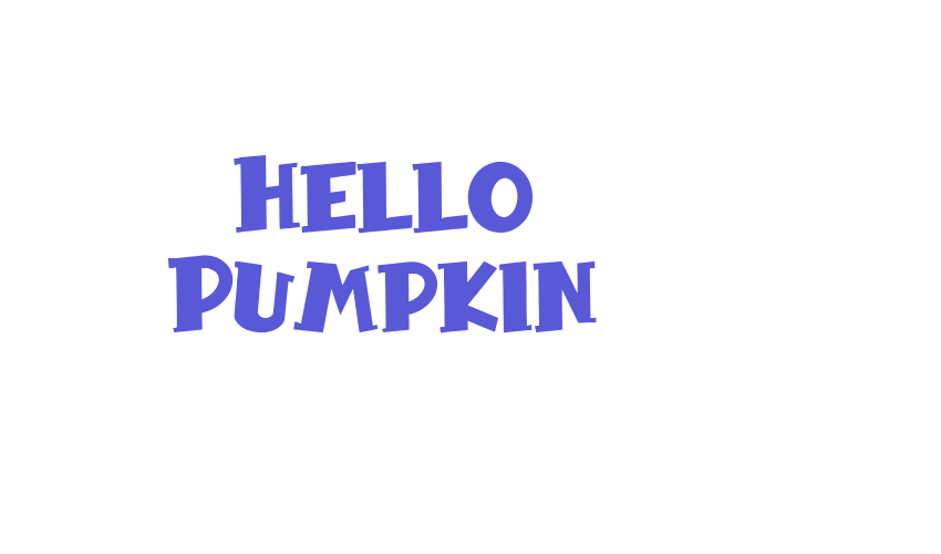 Hello Pumpkin Font Download