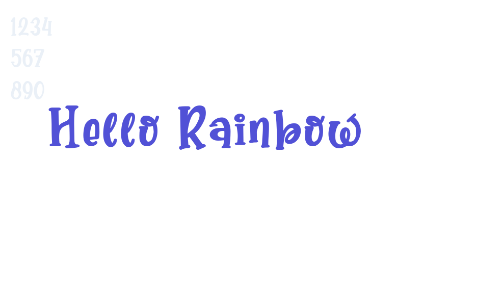 Hello Rainbow-font-download