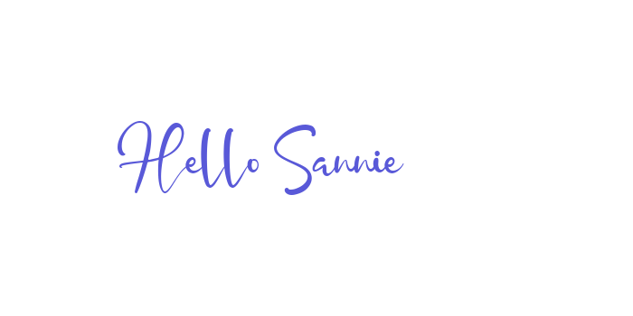 Hello Sannie Font Download