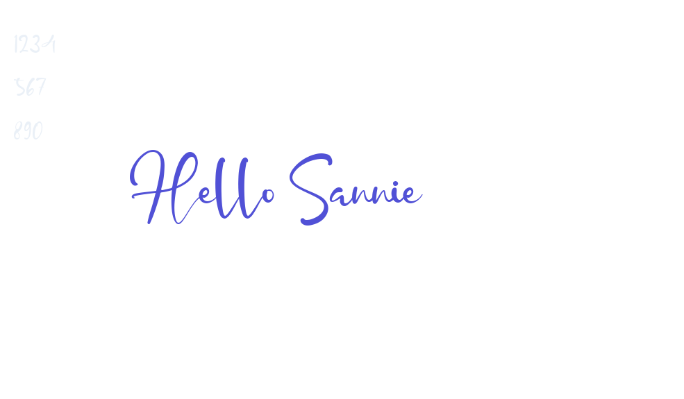 Hello Sannie-font-download