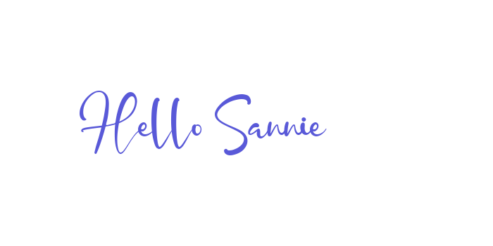 Hello Sannie Font