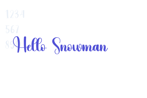Hello Snowman