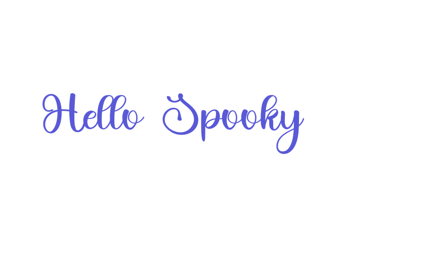 Hello Spooky Font Download