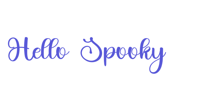 Hello Spooky Font