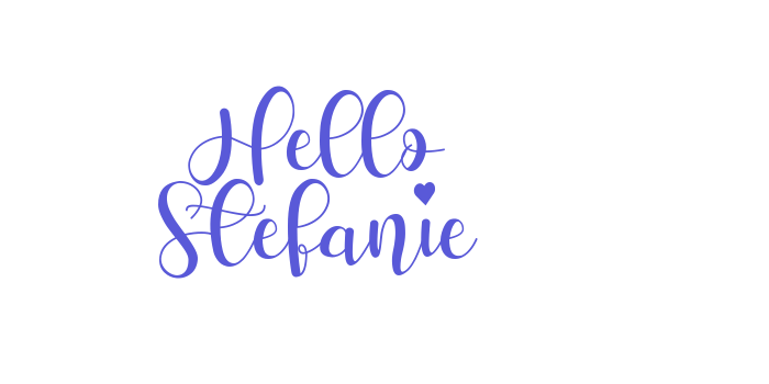 Hello Stefanie Font Download