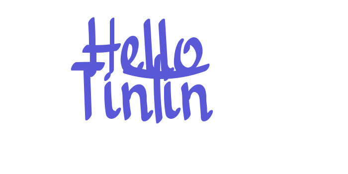 Hello Tintin Font