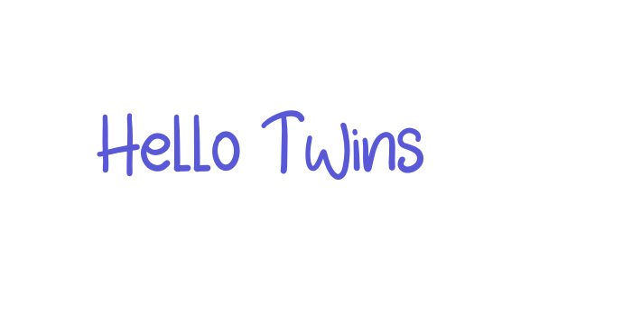 Hello Twins Font Download