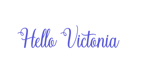 Hello Victonia Font Download