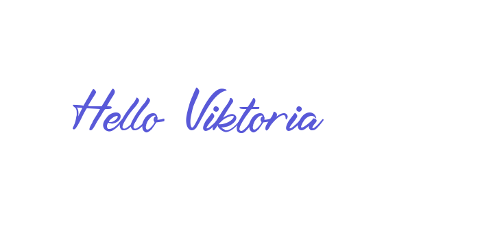 Hello Viktoria Font Download