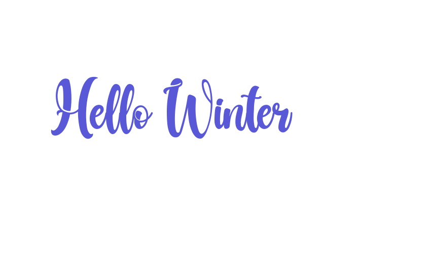 Hello Winter Font Download