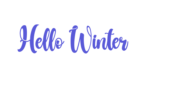 Hello Winter Font Download