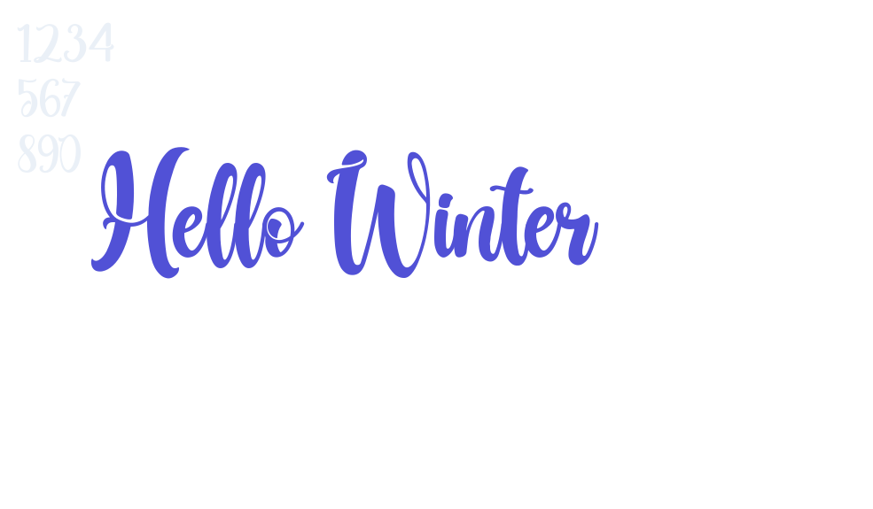 Hello Winter-font-download