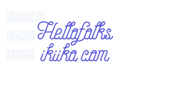 Hellofolks ikiiko.com font