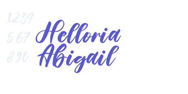 Helloria Abigail font free