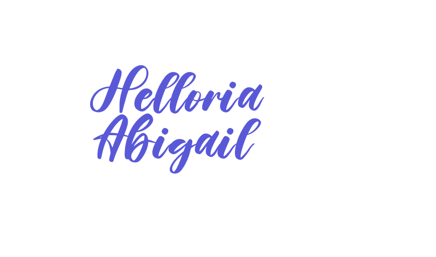 Helloria Abigail Font