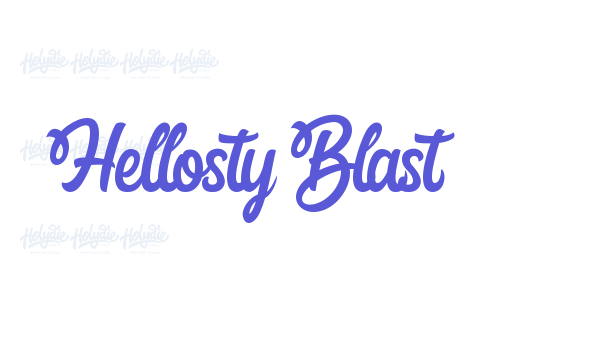 Hellosty Blast font free