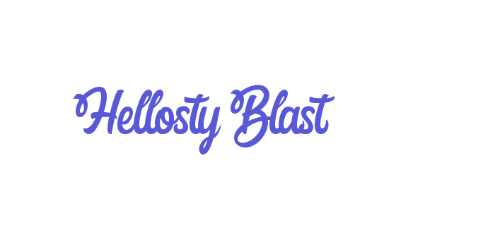 Hellosty Blast Font Download