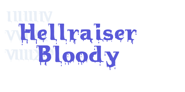 Hellraiser Bloody font free