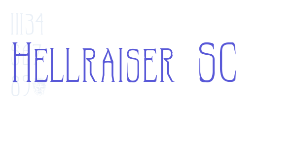 Hellraiser SC font free