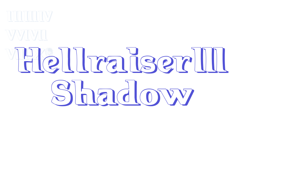 Hellraiser3 Shadow-font-download