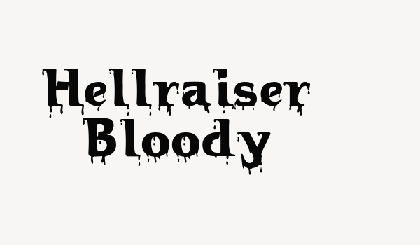 Hellraiser Bloody Font