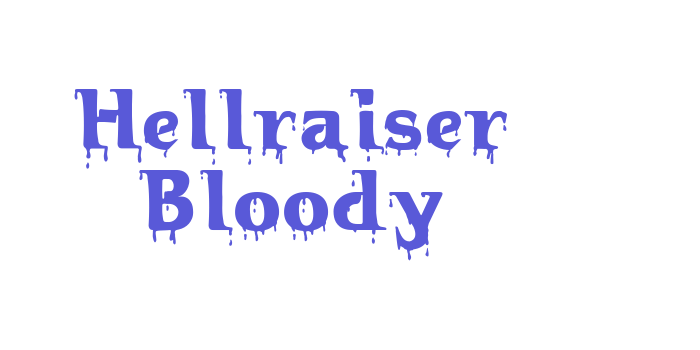 Hellraiser Bloody Font Download