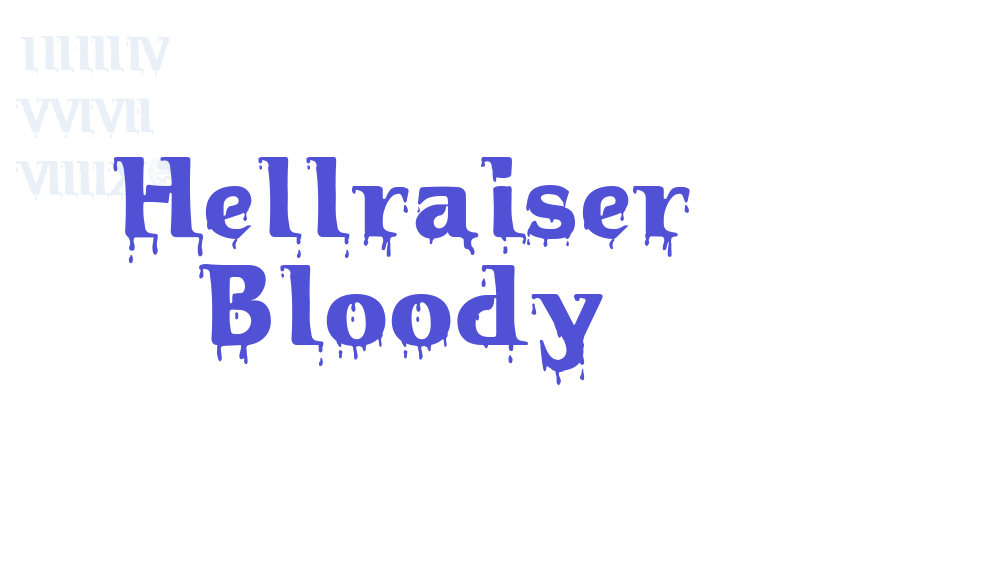 Hellraiser Bloody-font-download