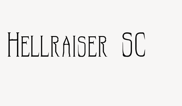 Hellraiser SC Font