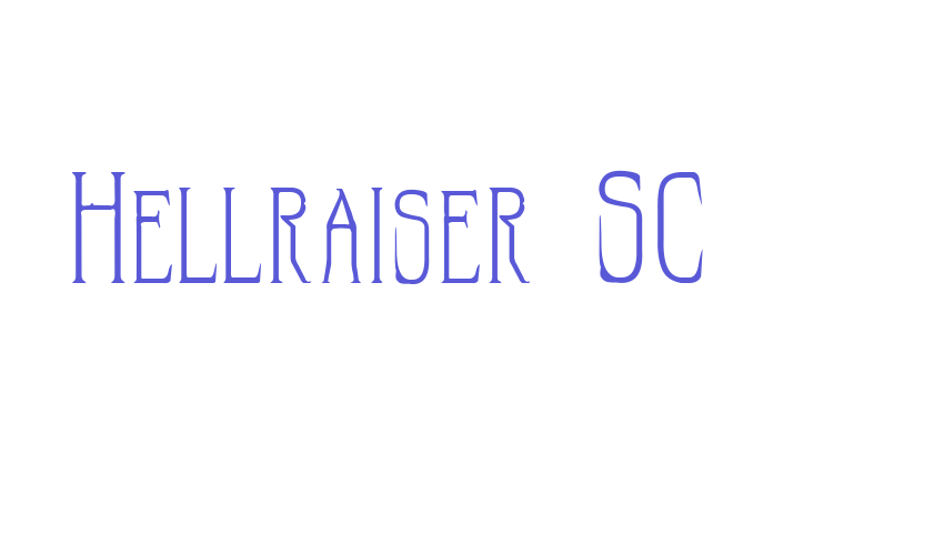 Hellraiser SC Font