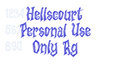 Hellscourt Personal Use Only Rg-font-download