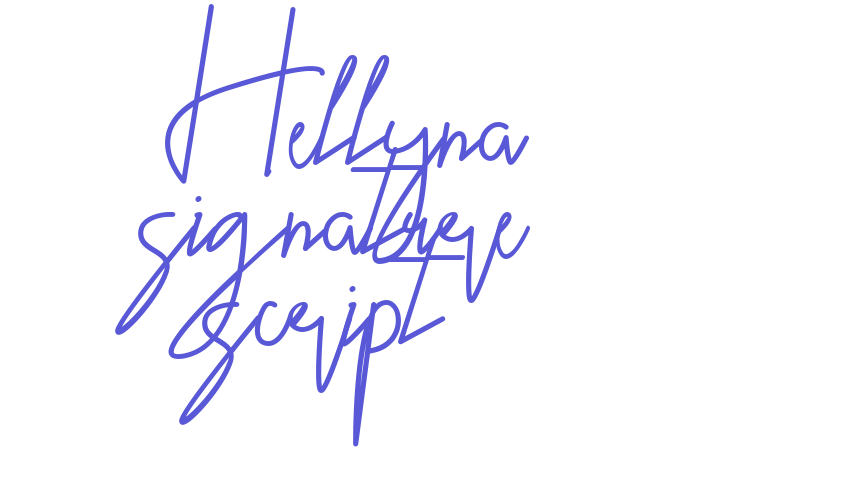 Hellyna signature script Font Download