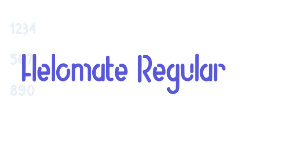 Helomate Regular font free