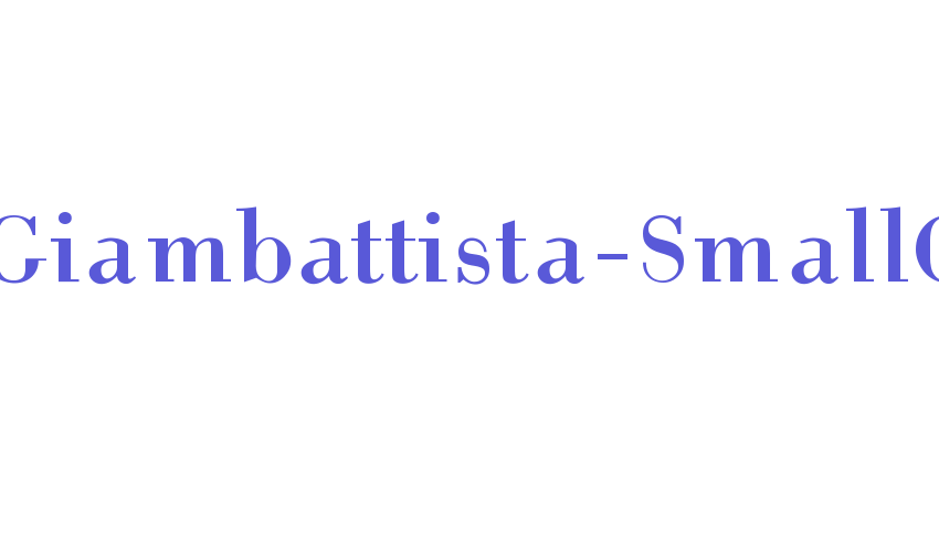 HelpUsGiambattista-SmallCaps Font Download