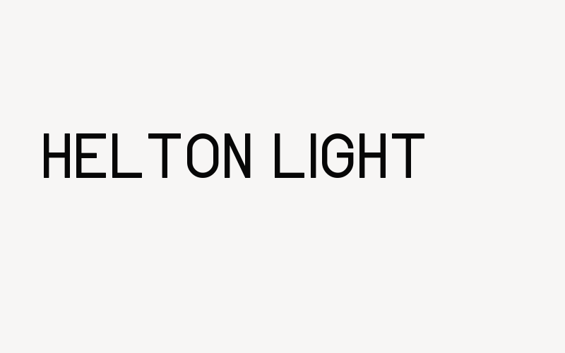 Helton Light Font