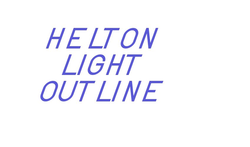 Helton Light Outline Font Download