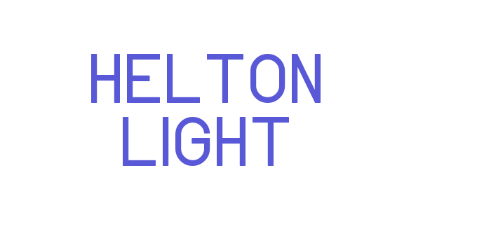 Helton Light Font