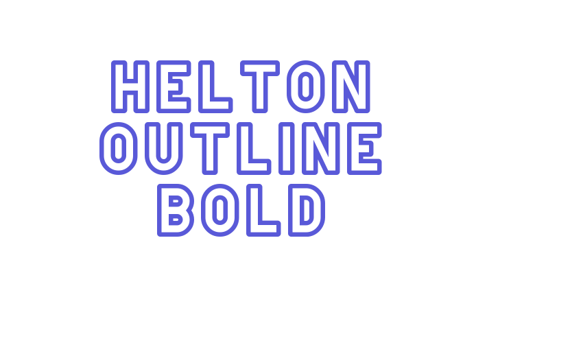 Helton Outline Bold Font Download