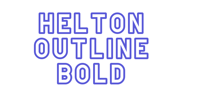 Helton Outline Bold Font Download