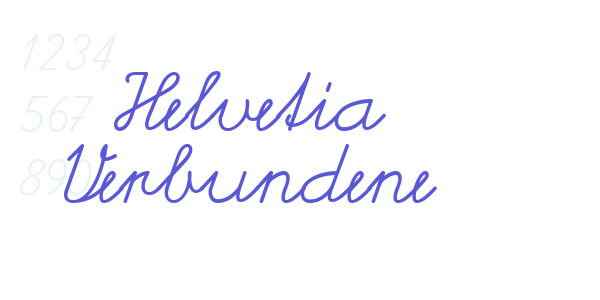 Helvetia Verbundene font free