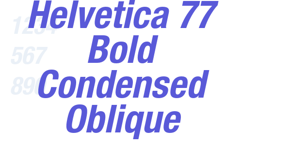 Helvetica 77 Bold Condensed Oblique font free