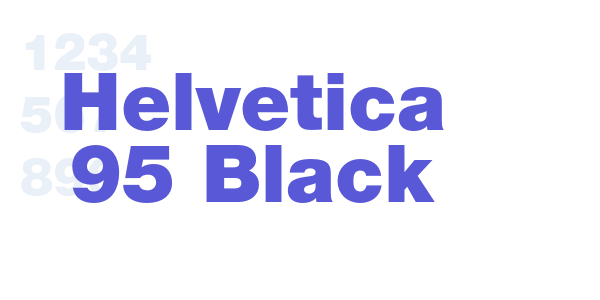 Helvetica 95 Black font free