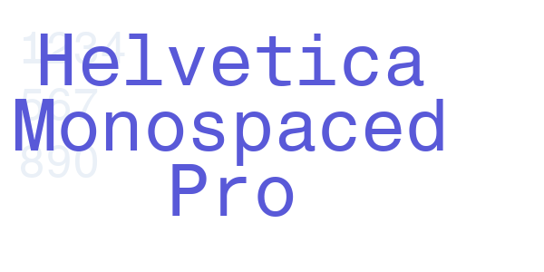 Helvetica Monospaced Pro font free