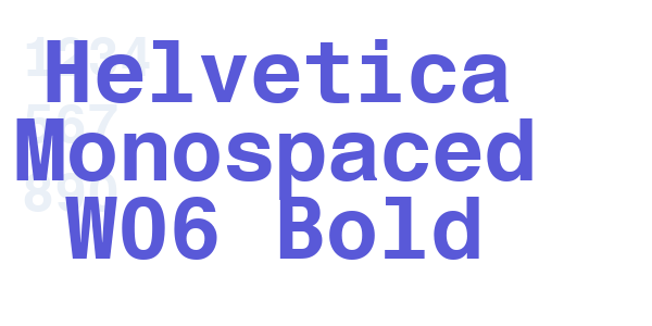 Helvetica Monospaced W06 Bold font free