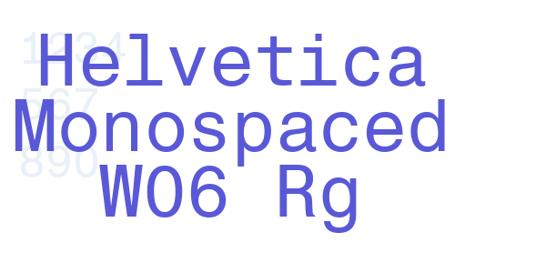 Helvetica Monospaced W06 Rg font free