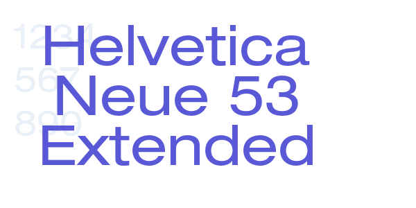 Helvetica Neue 53 Extended font free