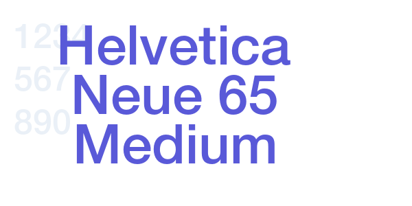 Helvetica Neue 65 Medium font free