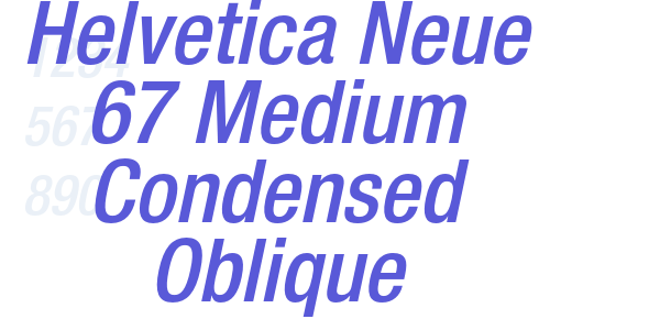 Helvetica Neue 67 Medium Condensed Oblique font free