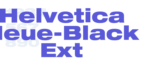 Helvetica Neue-Black Ext font free