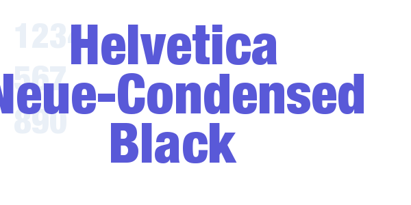 Helvetica Neue-Condensed Black font free